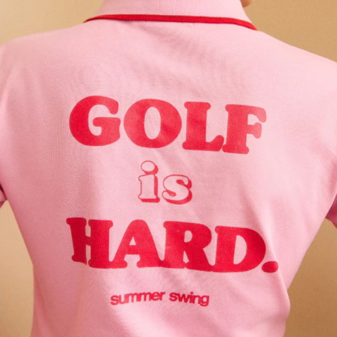 SUMMER SWINGS - SUMMER SWINGS Women's Golf is Hard Polo - The Agora Bangkok